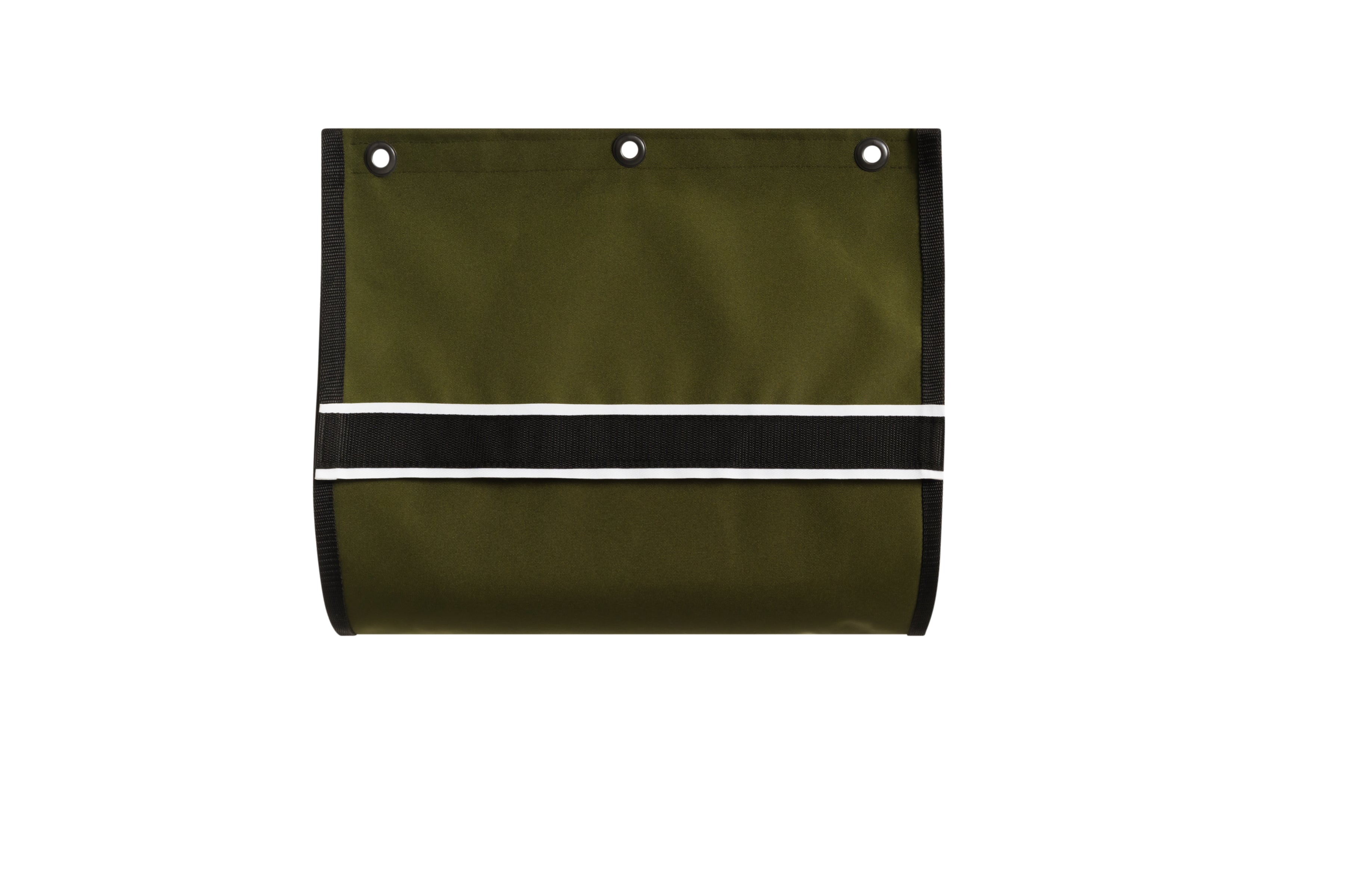 green bandage loop on a white background.