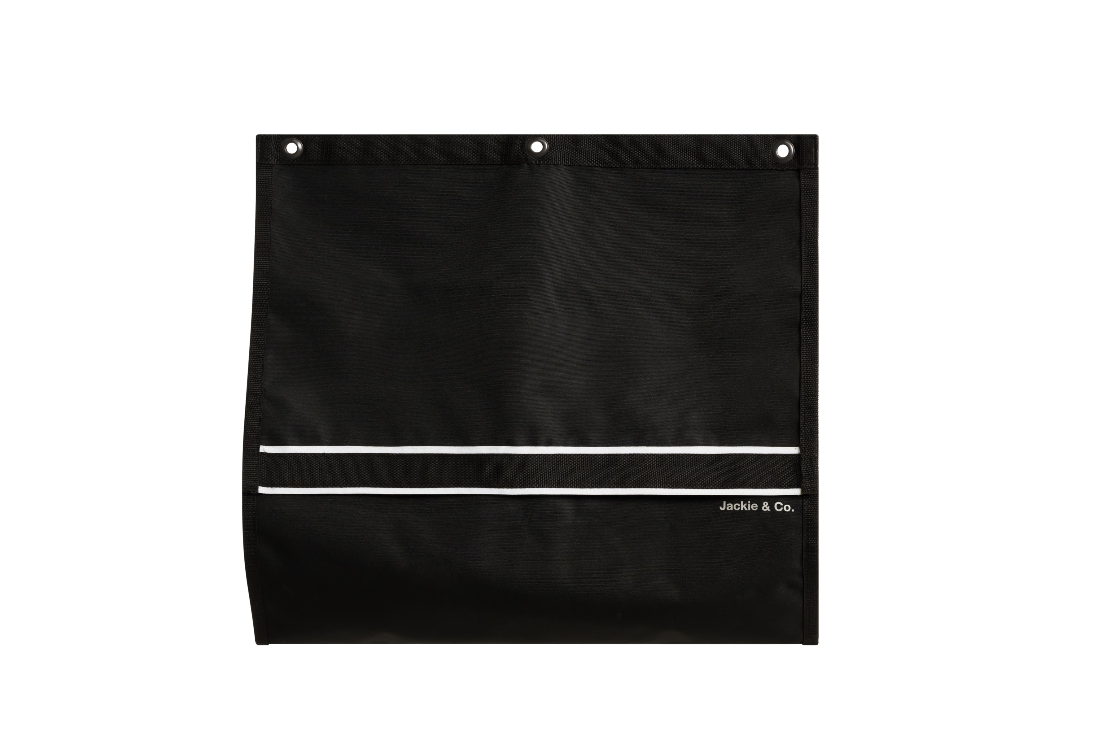 black bandage loop on a white background.