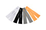 UV protective arm sleeves featuring thumb holes, with 'Jackie&Co' written along the forearm and a line art horse logo on the top of the hand and all available colours (white with black text, black with white text, grey with orange text, and orange with white text)